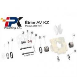Kit réparation étrier AV R2 KZ125 /MC