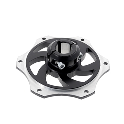 Porte couronne Ø25 mm | Alu anodisé Noir