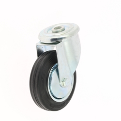 Roulette chariot pivotante -  trou central d.12