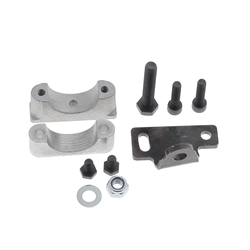 Bride alu support radiateur + equerre (diamètre - 30)