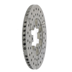 Disque frein AV percé-ventilé, coté droit, Kelgate - système GT4 (KZ) -08-2001
