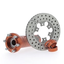 Système frein AV côté DROIT - ø17mm tambour + disque