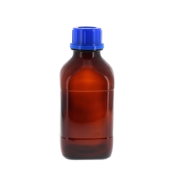 Flacon en verre brun pour burette de volume