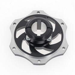Porte disque AR Ø30 mm | Alu anodisé Noir