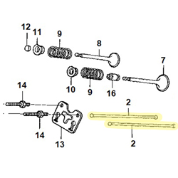Tige culbuteur HONDA 270 RHG4