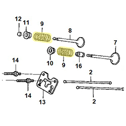Ressort soupape HONDA 270 RHG4