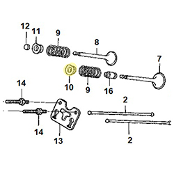 Coupelle soupape admission HONDA 270/390