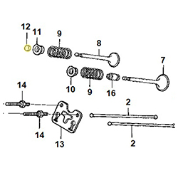 Rotateur soupape échappement HONDA 270/390