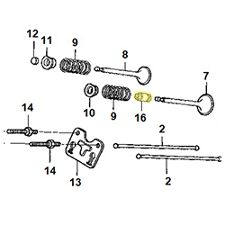Siège ressort soupape HONDA 270