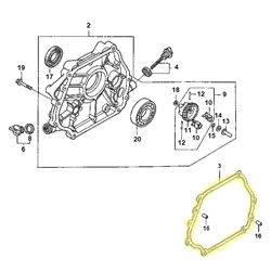 Joint couvercle transmission HONDA 270 RT2