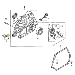 Joint bouchon remplissage et jauge carter HONDA 270 RT2