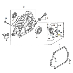 Rondelle poussoir régulateur 6x16 HONDA 270/390