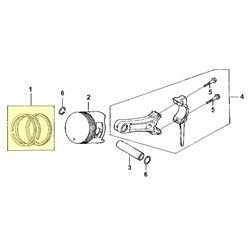 Segments HONDA 270 - spécial RHG4 RT2  (côte STD)