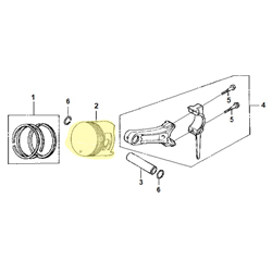 Piston HONDA 270 RHG4 (côte 0.25)