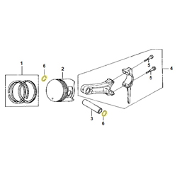 Circlips axe piston 18mm HONDA 160/200/270