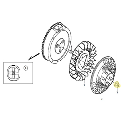 Ecrou poulie acier démarreur 16mm HONDA 270 RHG4