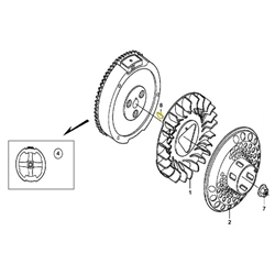 Clavette Honda demi lune 18x5.5 épaisseur 4 mm volant moteur GX270/390