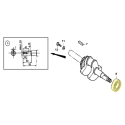 Roulement HONDA 6206 - vilo GX270/390, coté bloc (KOYO)