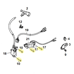 Boulon hex. 6x28 Honda (bobine)