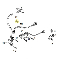 Agrafe plastique de faisceau Honda
