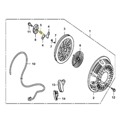 Ressort friction lanceur HONDA 270/390