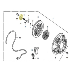 Support ressort cliquet HONDA 270/390