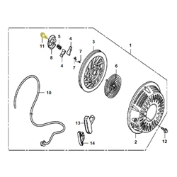 Vis centrale support ressort HONDA 270/390