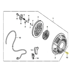 Boulon H 6x10  fix. lanceur HONDA 120/160/270/390