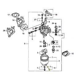 Vis + joint vidange cuve HONDA 270 RHG4