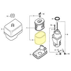 Filtre air extérieur (mousse) HONDA 270 & 270 RT2