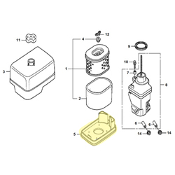 Nez de silencieux HONDA 270 RHG4