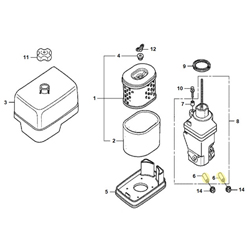 Tube entretoise coude admission HONDA 270/390 (2)