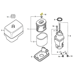Ecrou papillon simple (ancien modèle) couvercle filtre air HONDA