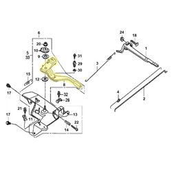 Levier commande accélérateur HONDA 270