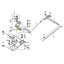 Rondelle plastique levier accél. HONDA 120 > 390