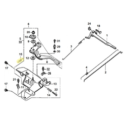 Ressort rappel levier Honda GX270 RHG4