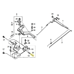 Vis butée accélérateur 5x28 HONDA 120/200/270