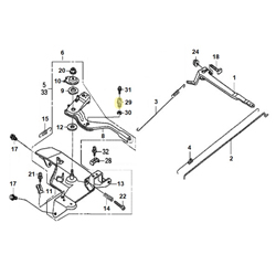 Support cable HONDA 120 > 390