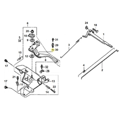 Clips support cable HONDA