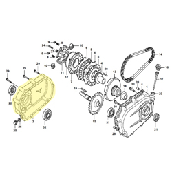 Couvercle carter embray. HONDA 240/270