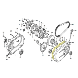 Joint carter embrayage (réducteur) HONDA 240/270