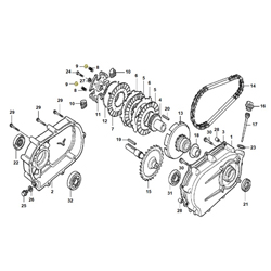 Coupelle ressort embrayage HONDA 120 > 390