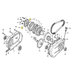 Masselotte embrayage HONDA 120 > 390