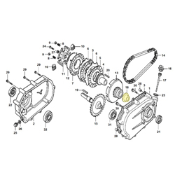 Rondelle butée emb. 270 - 25mm HONDA