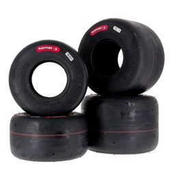 Set de 4 pneus kart KOMET K3H (Cat. KA100, S125 junior)