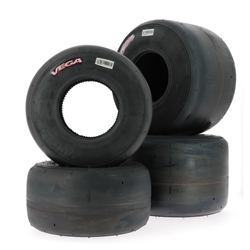 Set de 4 pneus kart VEGA F4 (rose)