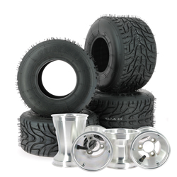 Set de 4 roues Heidenau WH1 (pluie) montés sur jantes aluminium