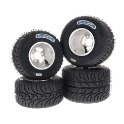 Set de 4 roues Vega W6 (pluie) montés sur jantes aluminium