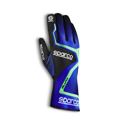 Gants Sparco RUSH bleu/vert (taille 4)
