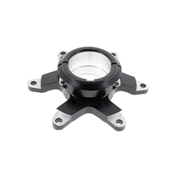 Porte couronne Ø50 | Alu Noire mod. Light